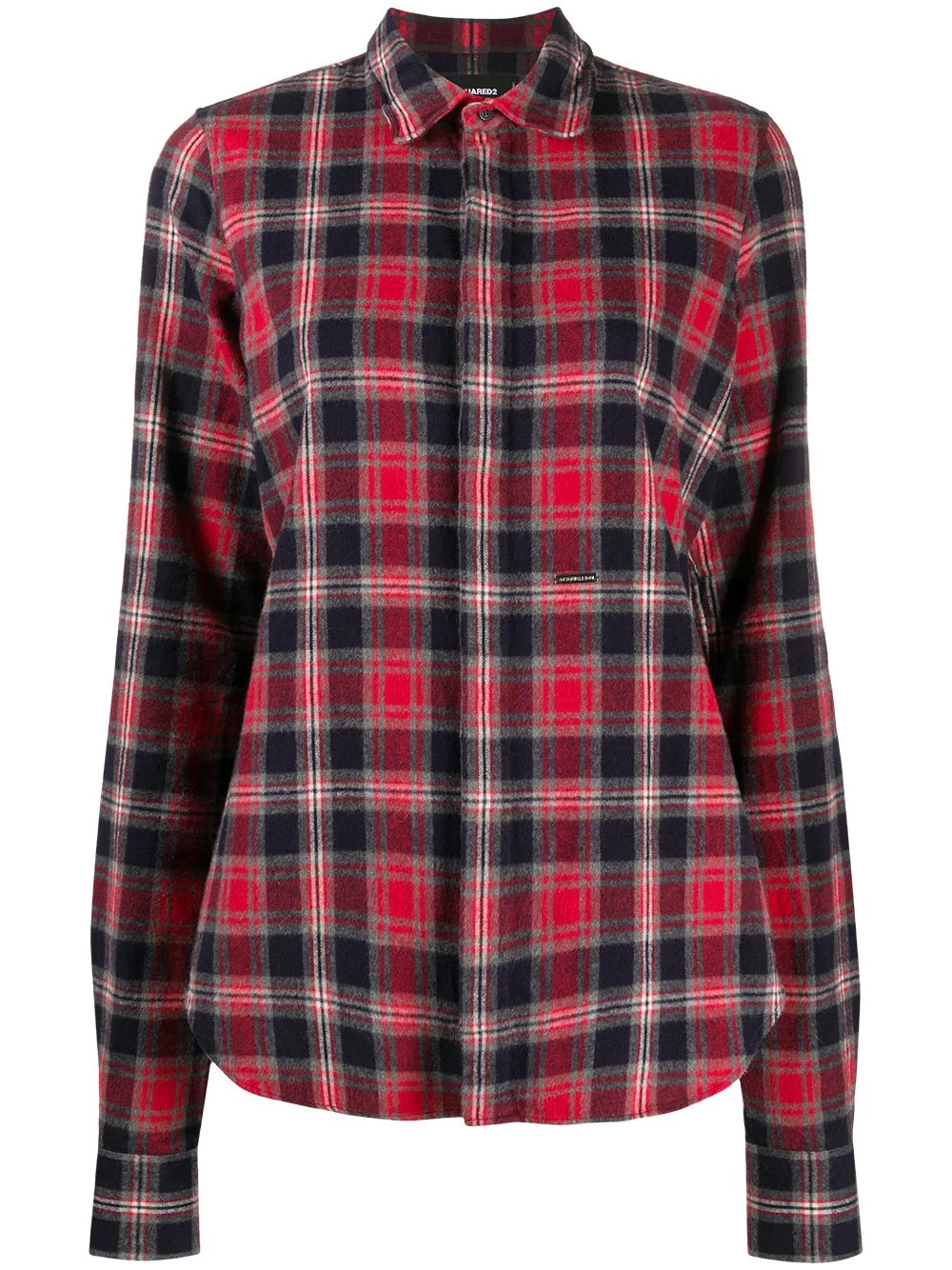 tartan checked shirt - 1