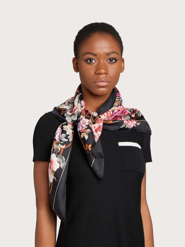 CERAMIC PRINT SILK SCARF - 2