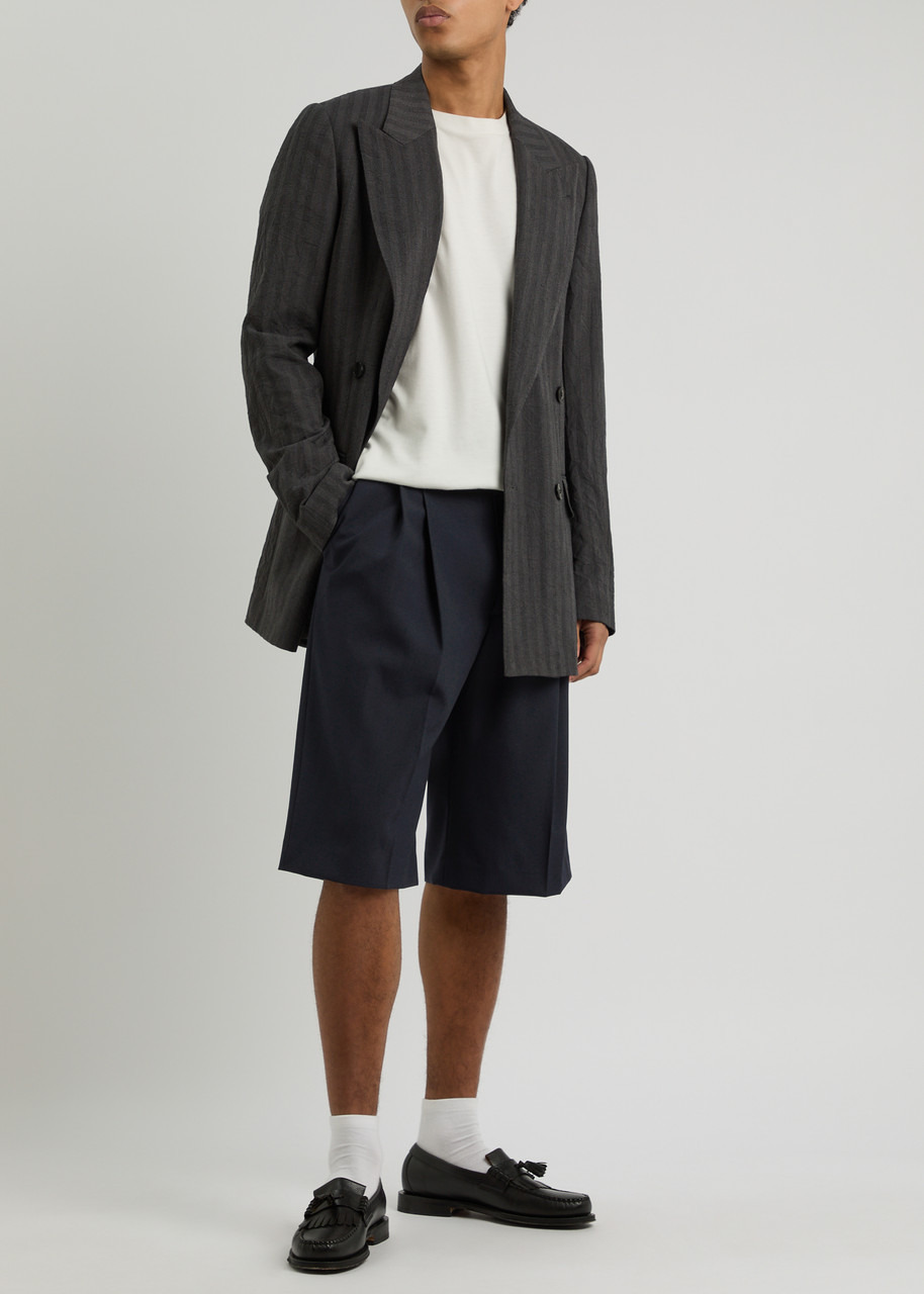 Dries Van Noten Panrom Wool Shorts - 4