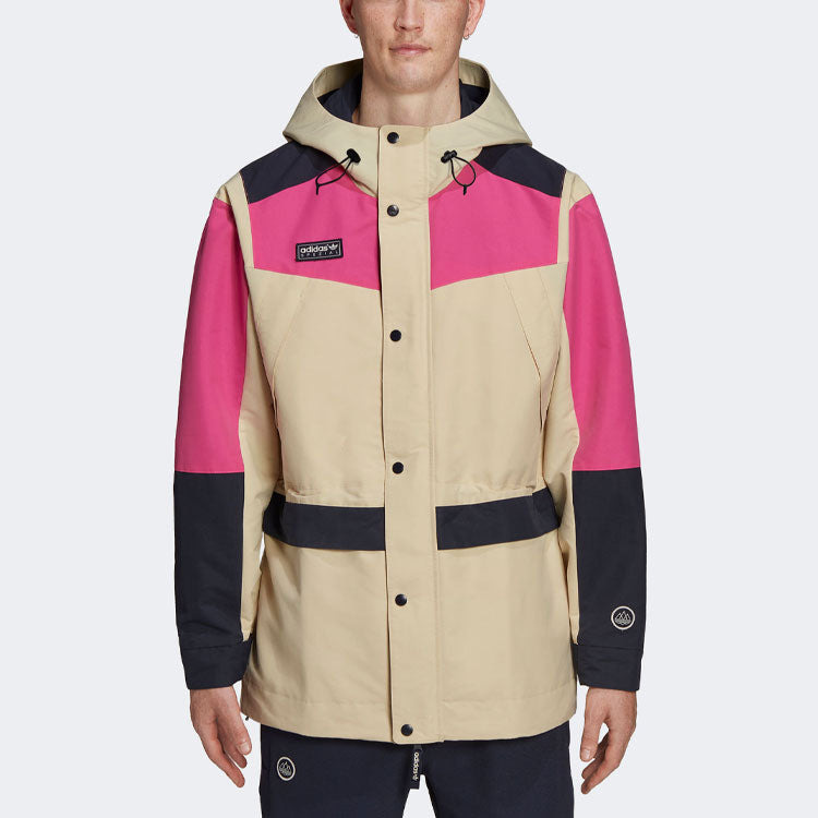 adidas originals Colorblock hooded track Jacket Creamy White GT1821 - 3