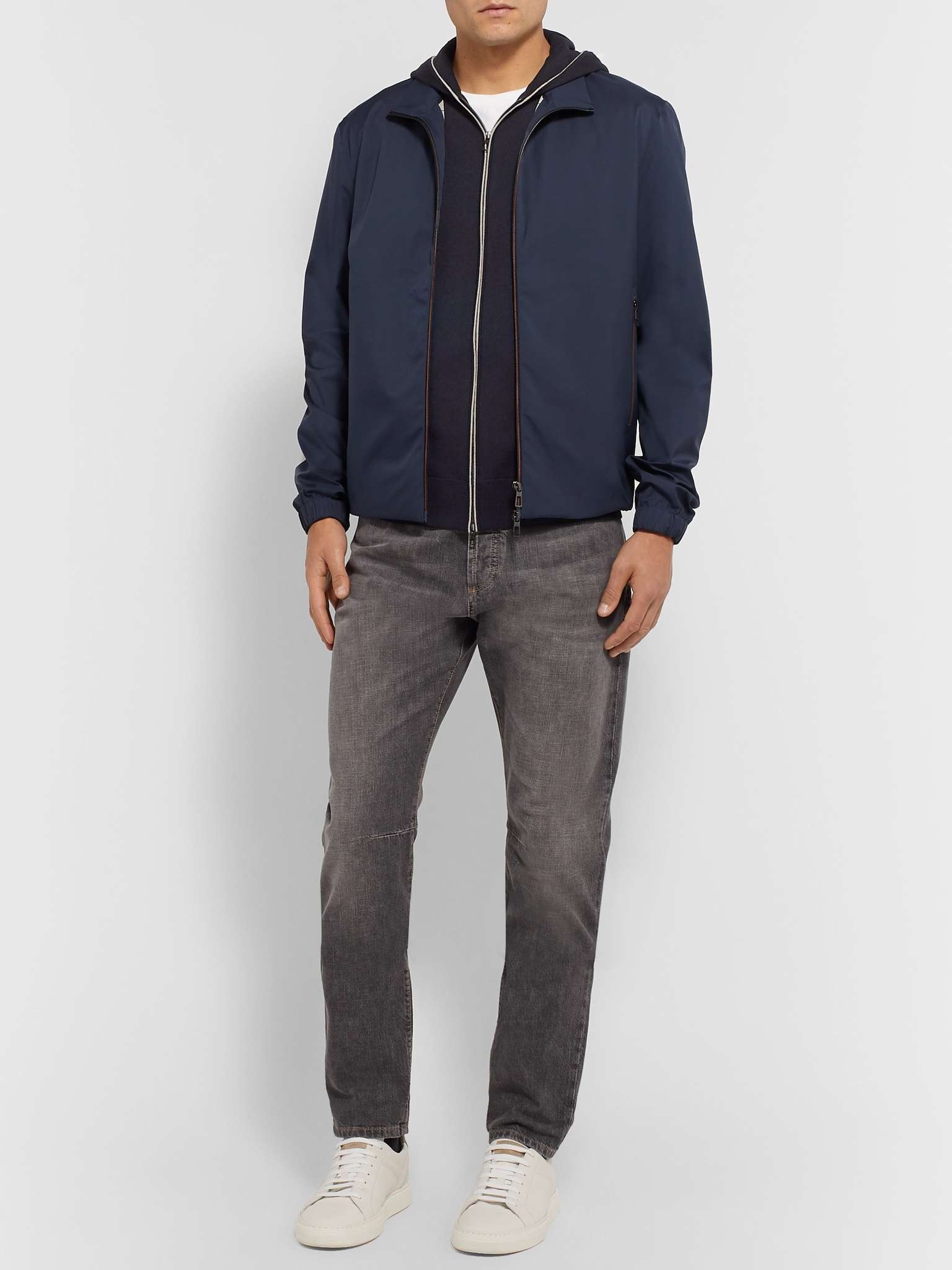 Cotton and Cashmere-Blend Zip-Up Hoodie - 2