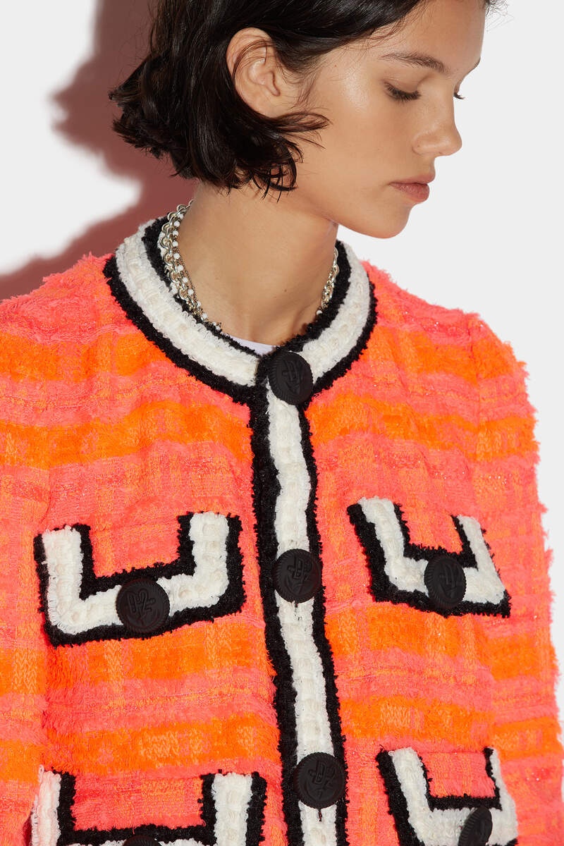 BOUCLE' BOXY JACKET - 4