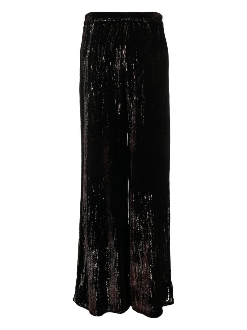 Avant Toi sequin-embellished flared trousers outlook