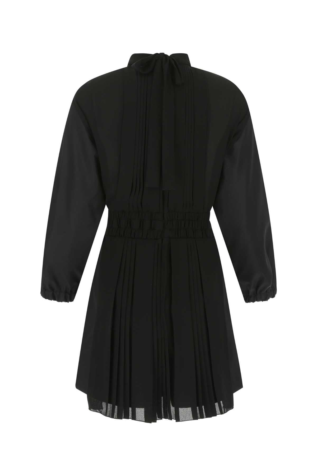 Prada Women Black Re-Nylon And Crepe Jumpsuit - 2