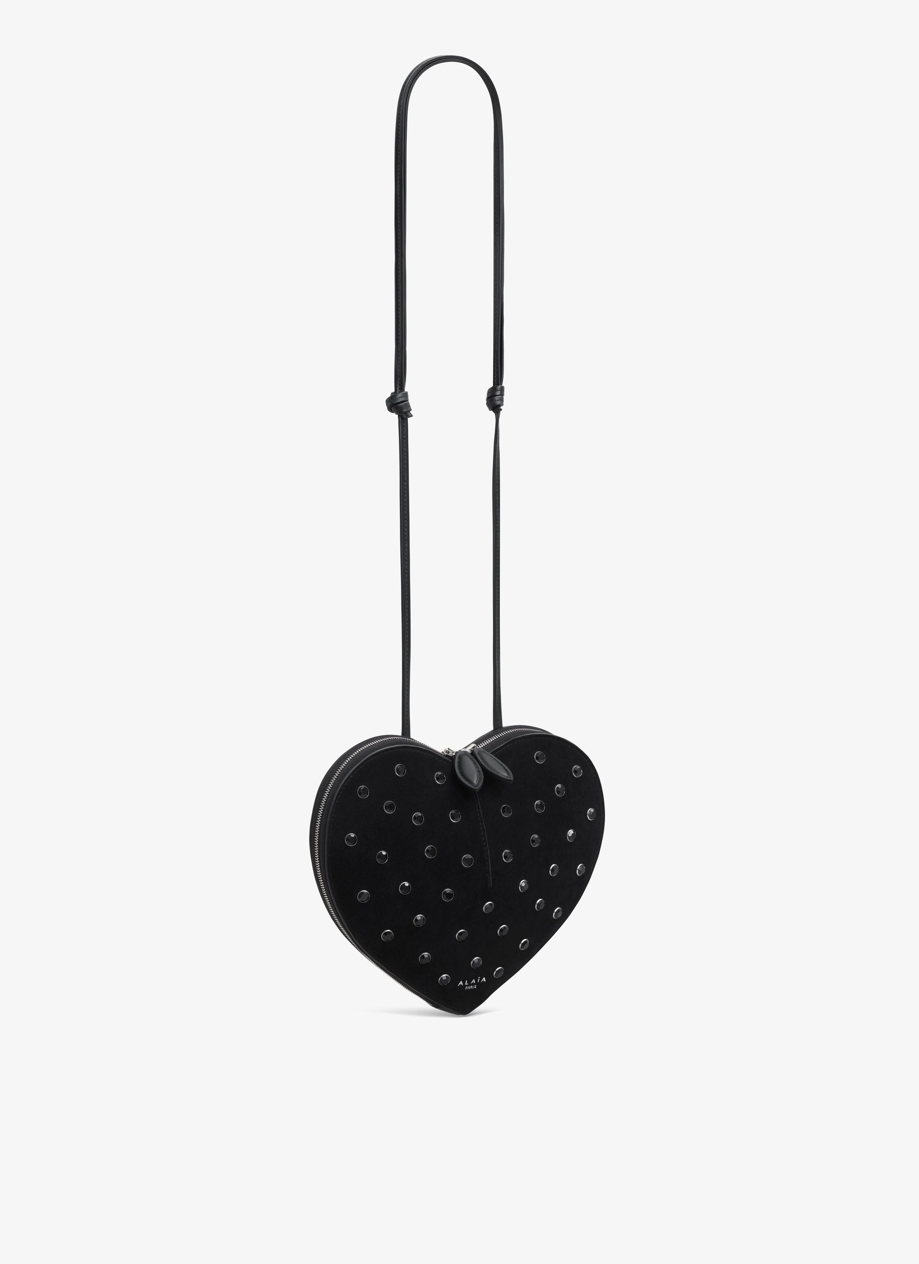 LE CŒUR BAG IN STRASS SUEDE GOATSKIN - 3