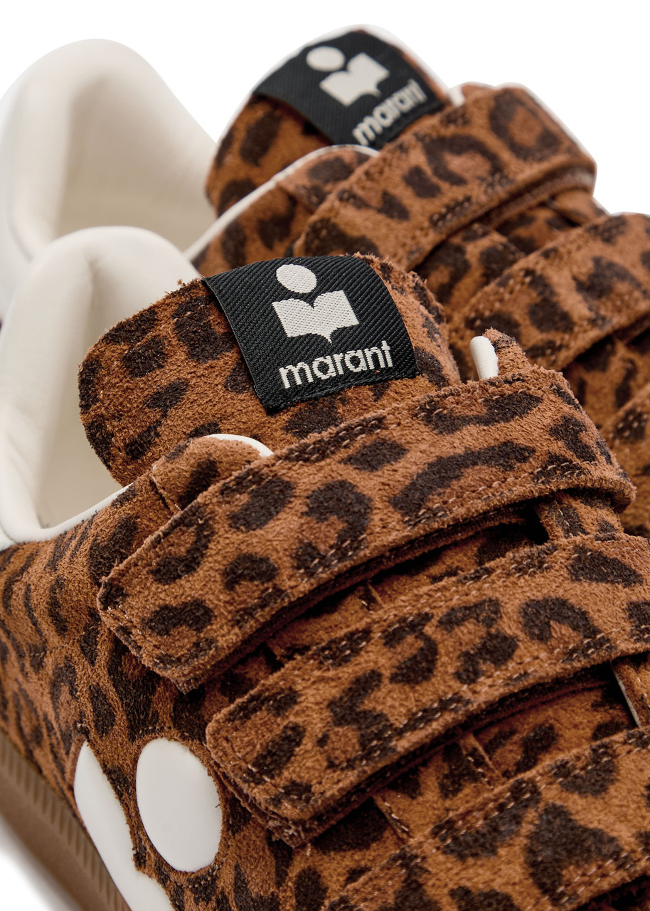 Isabel Marant étoile Beth Leopard-print Brushed Suede Sneakers - 4