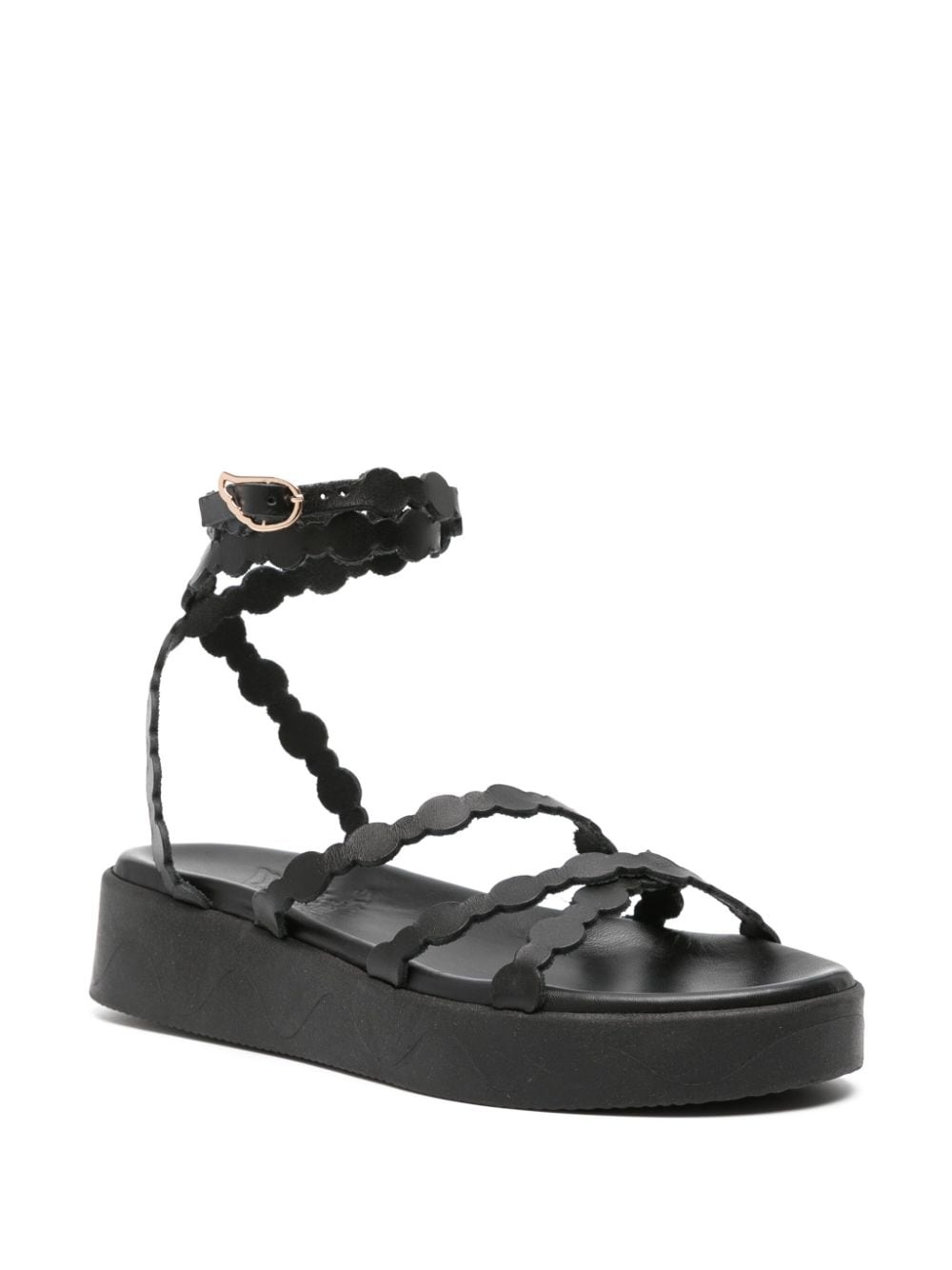 Aspis flatform leather sandals - 2