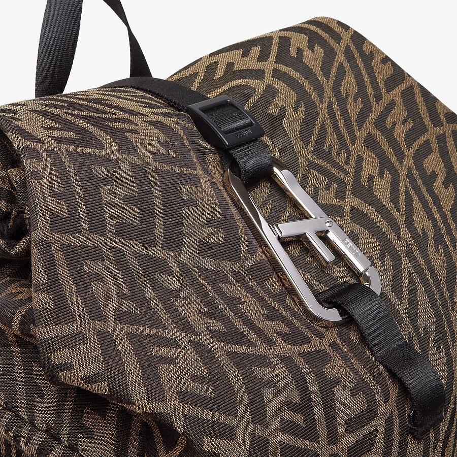 Backpack in brown FF Vertigo fabric - 5