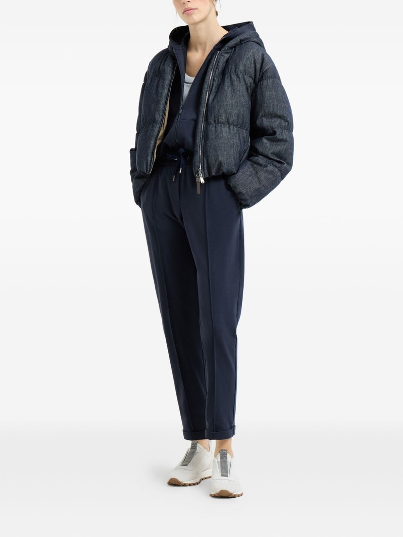 Brunello Cucinelli drawstring-fastening trousers outlook