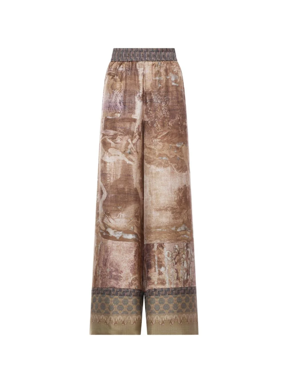 Aloe tapestry-inspired palazzo trousers - 1