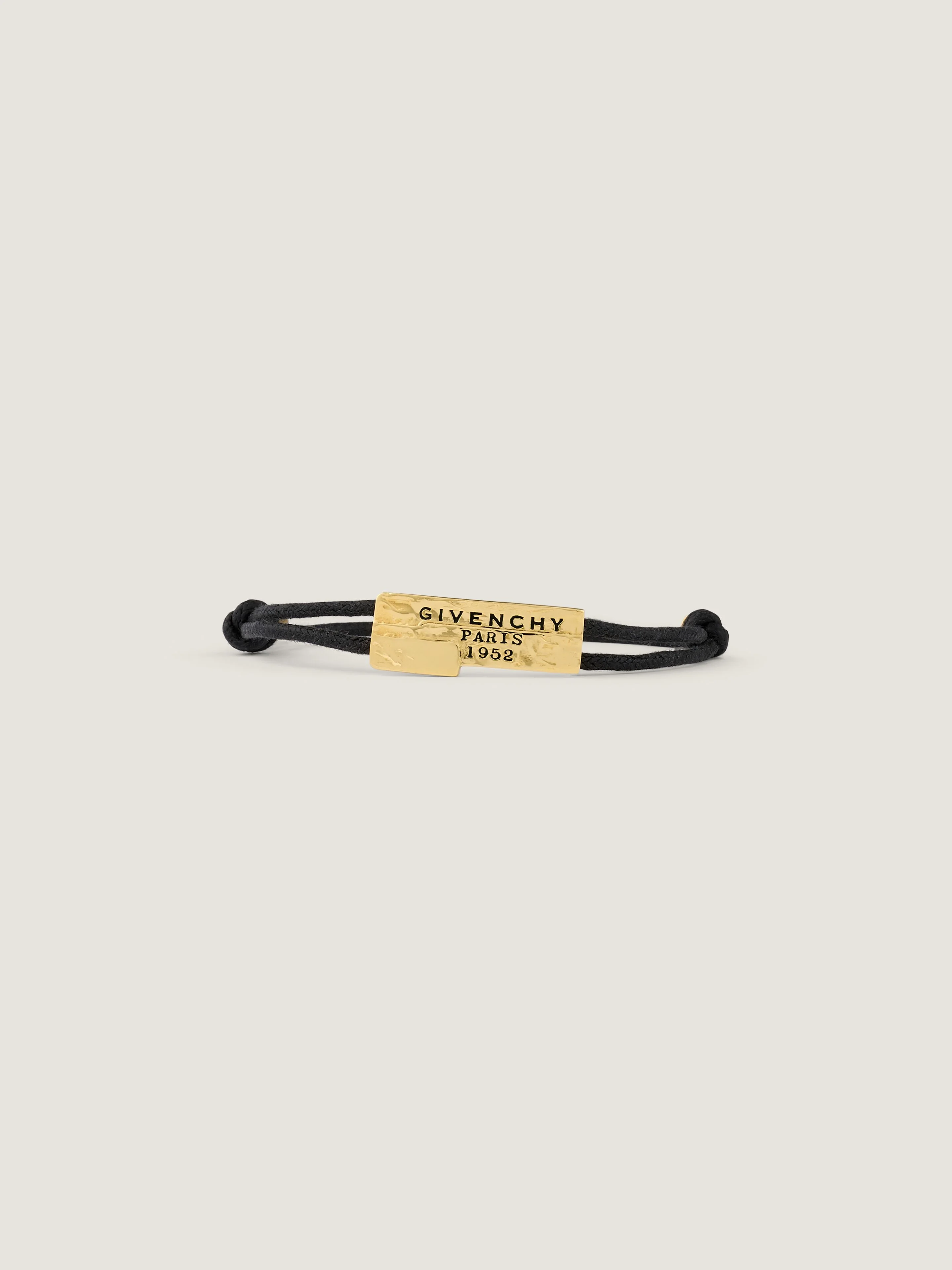 GIVENCHY TAPE CORD BRACELET IN COTTON AND METAL - 1