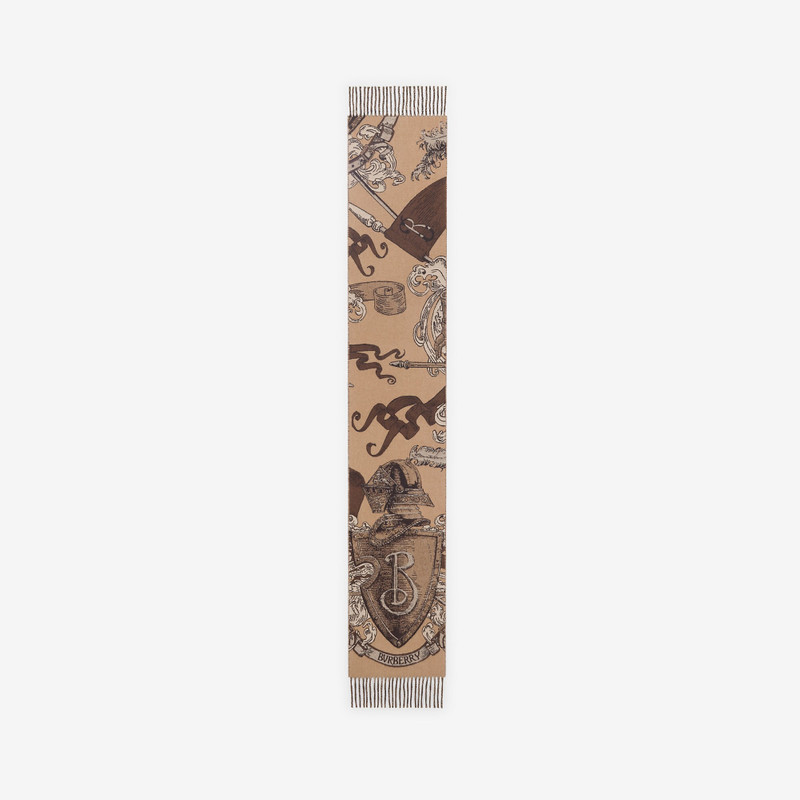 Etched Knight Cashmere Scarf 4