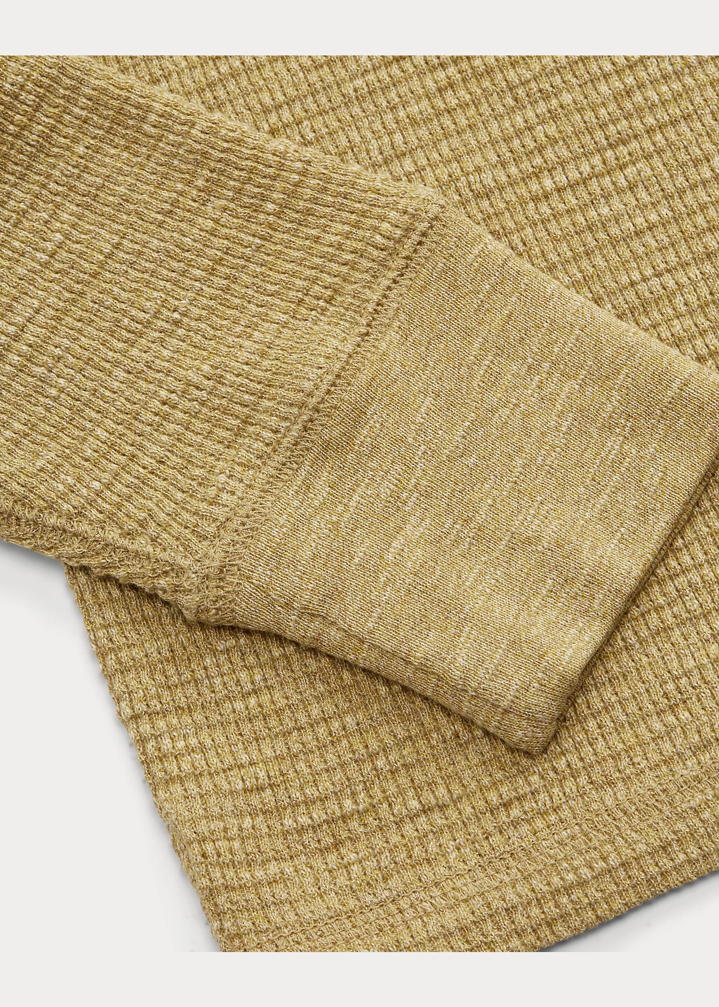 Waffle-Knit Henley Shirt - 4