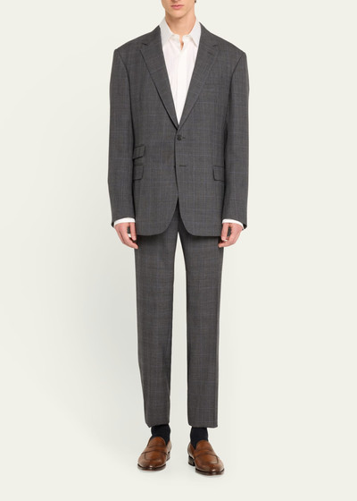 Ralph Lauren Men's Kent Hand-Tailored Glen Plaid Suit outlook
