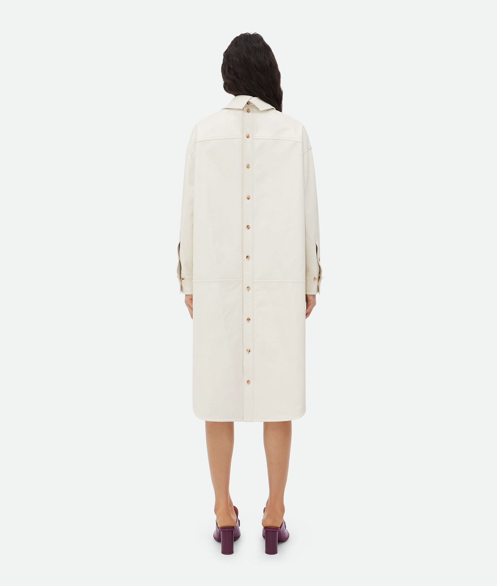 English Embroidery Leather Dress - 6
