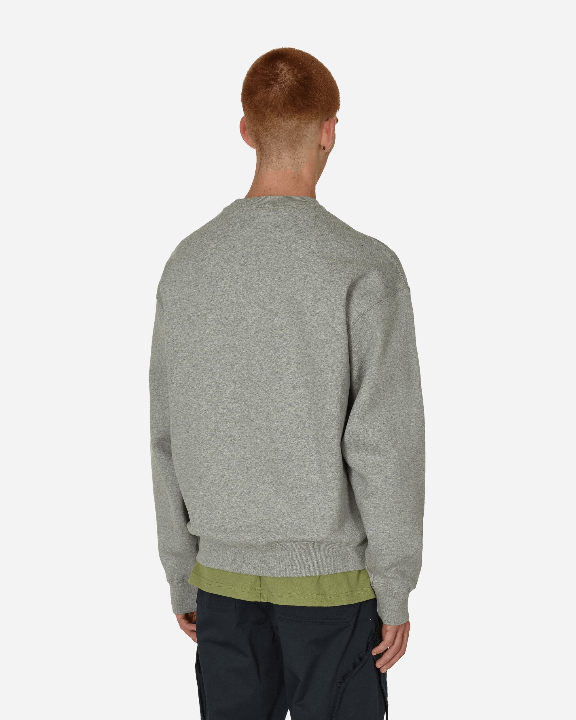 Nike Solo Swoosh Crewneck Sweatshirt Dark Grey Heather, slamjam