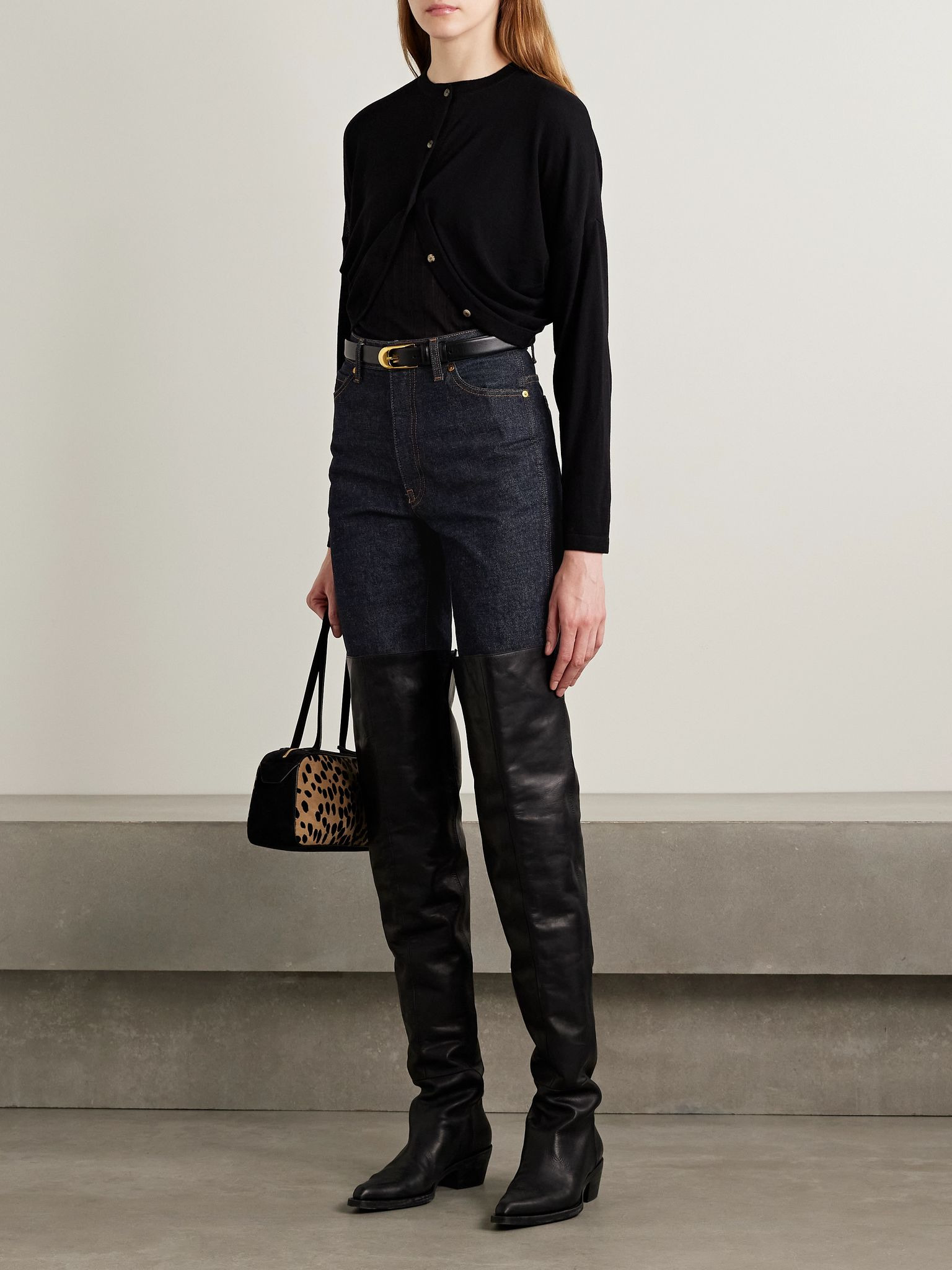 Danielle high-rise straight-leg jeans Dark denim - 2