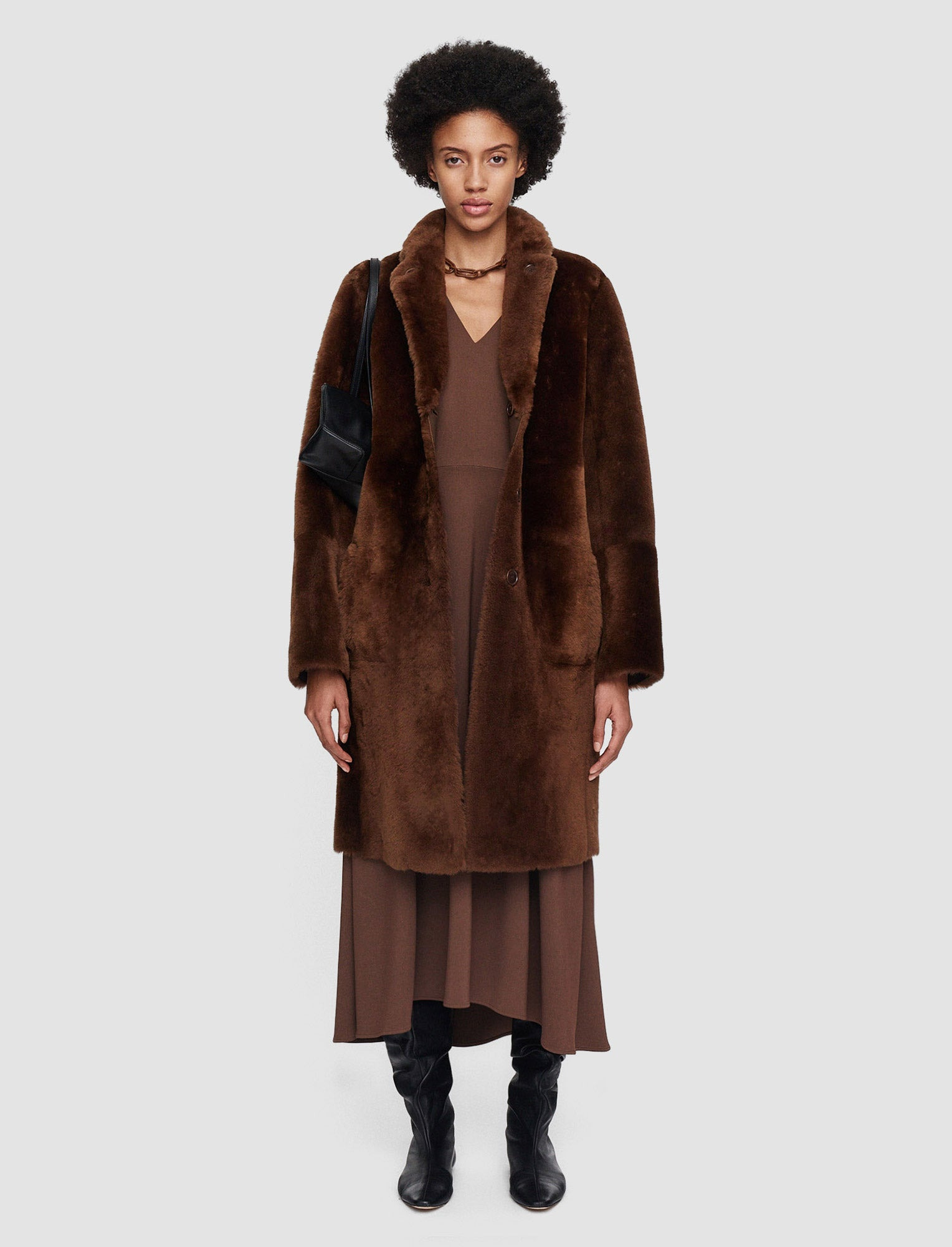 Reversible Shearling Britanny Coat - 2