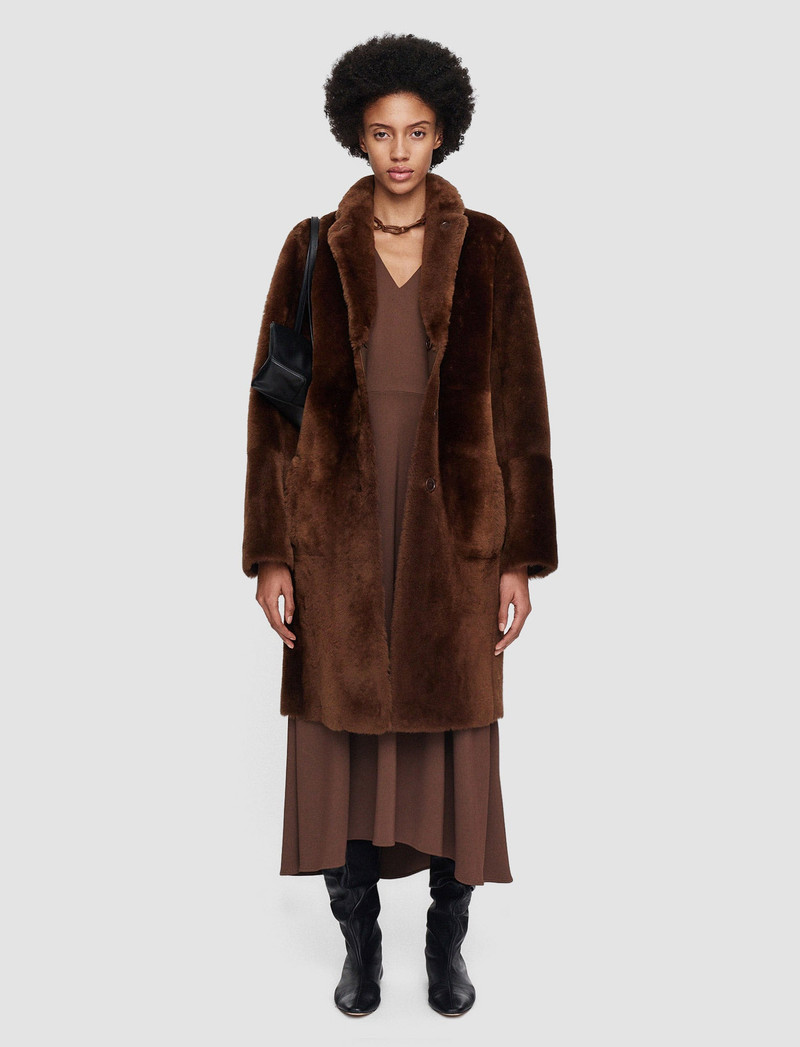 JOSEPH Reversible Shearling Britanny Coat outlook