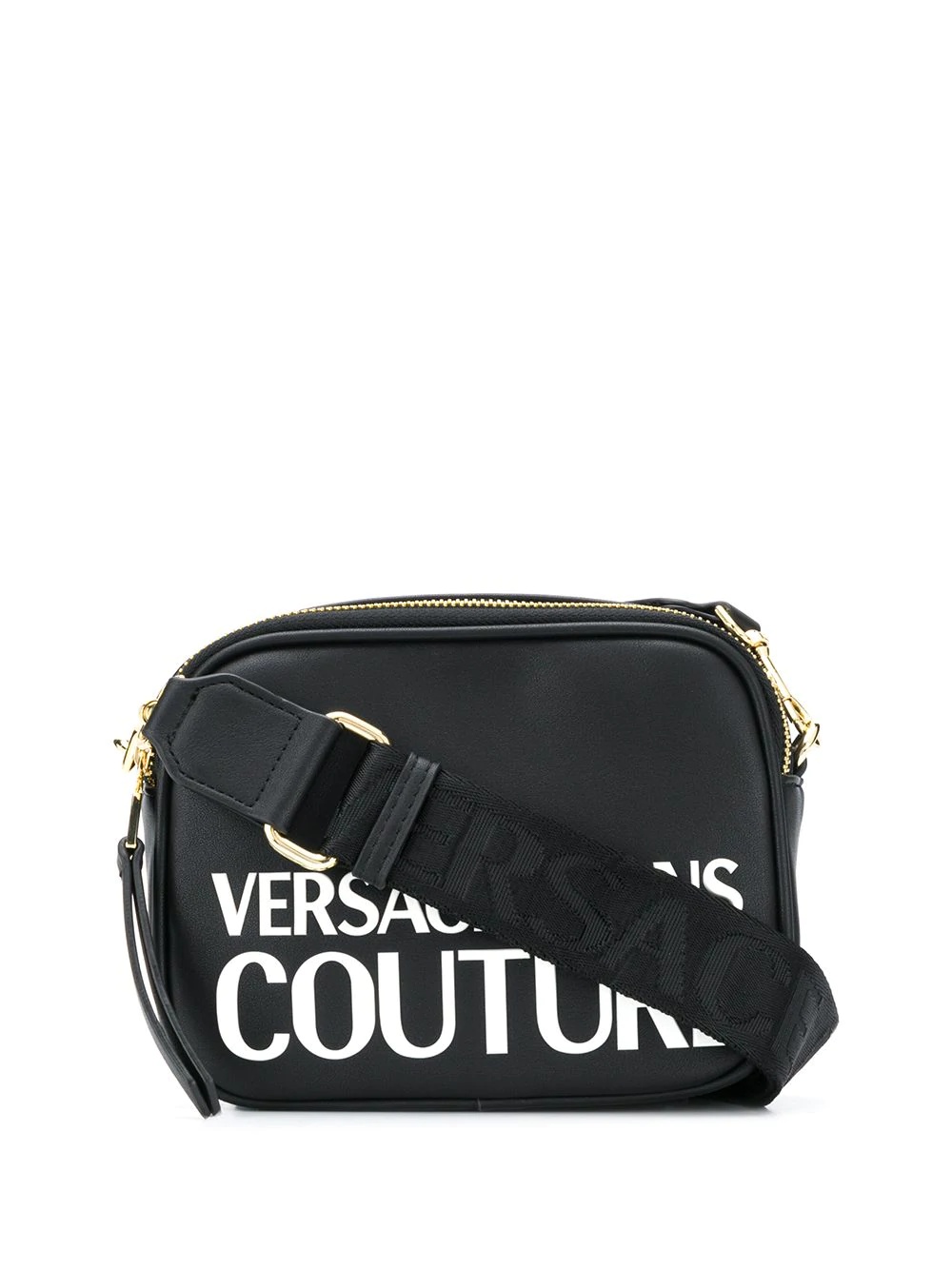 logo print shoulder bag - 1