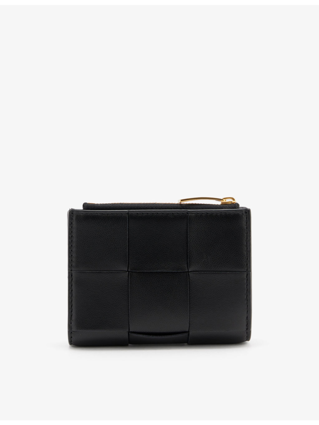 Intrecciato brand-debossed leather wallet - 3