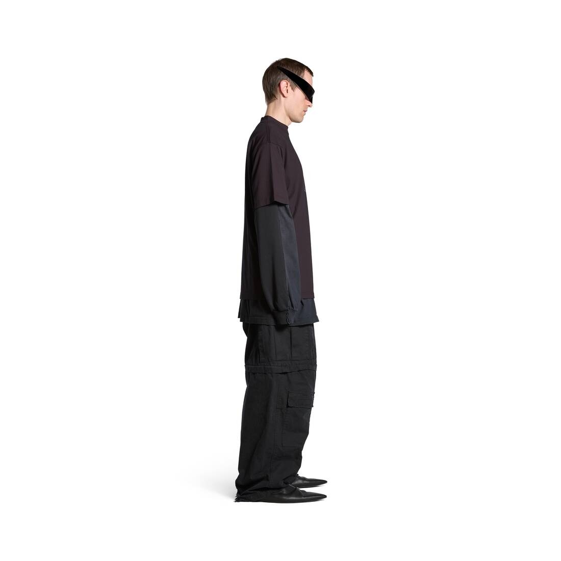 Lo_ve T-shirt Medium Fit in Black/grey - 3