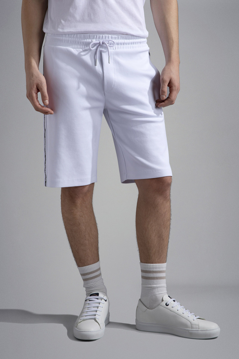 COTTON BERMUDA SHORTS WITH REFLEX PRINT 6