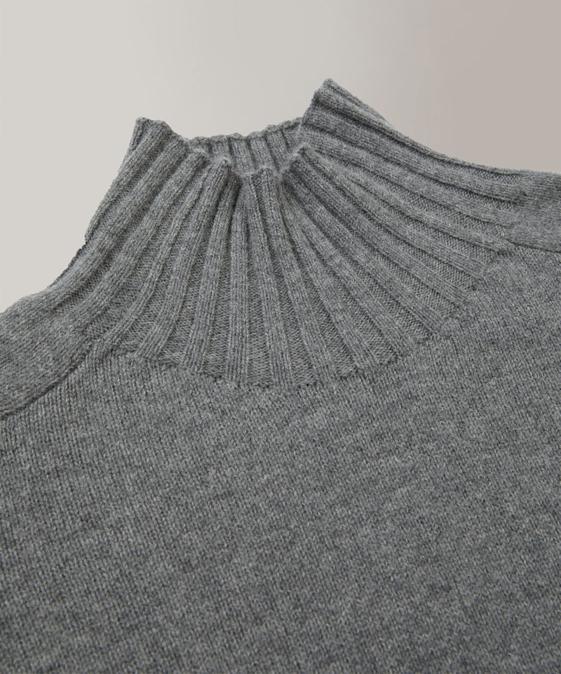 Wool and Angora mock neck sweater 6