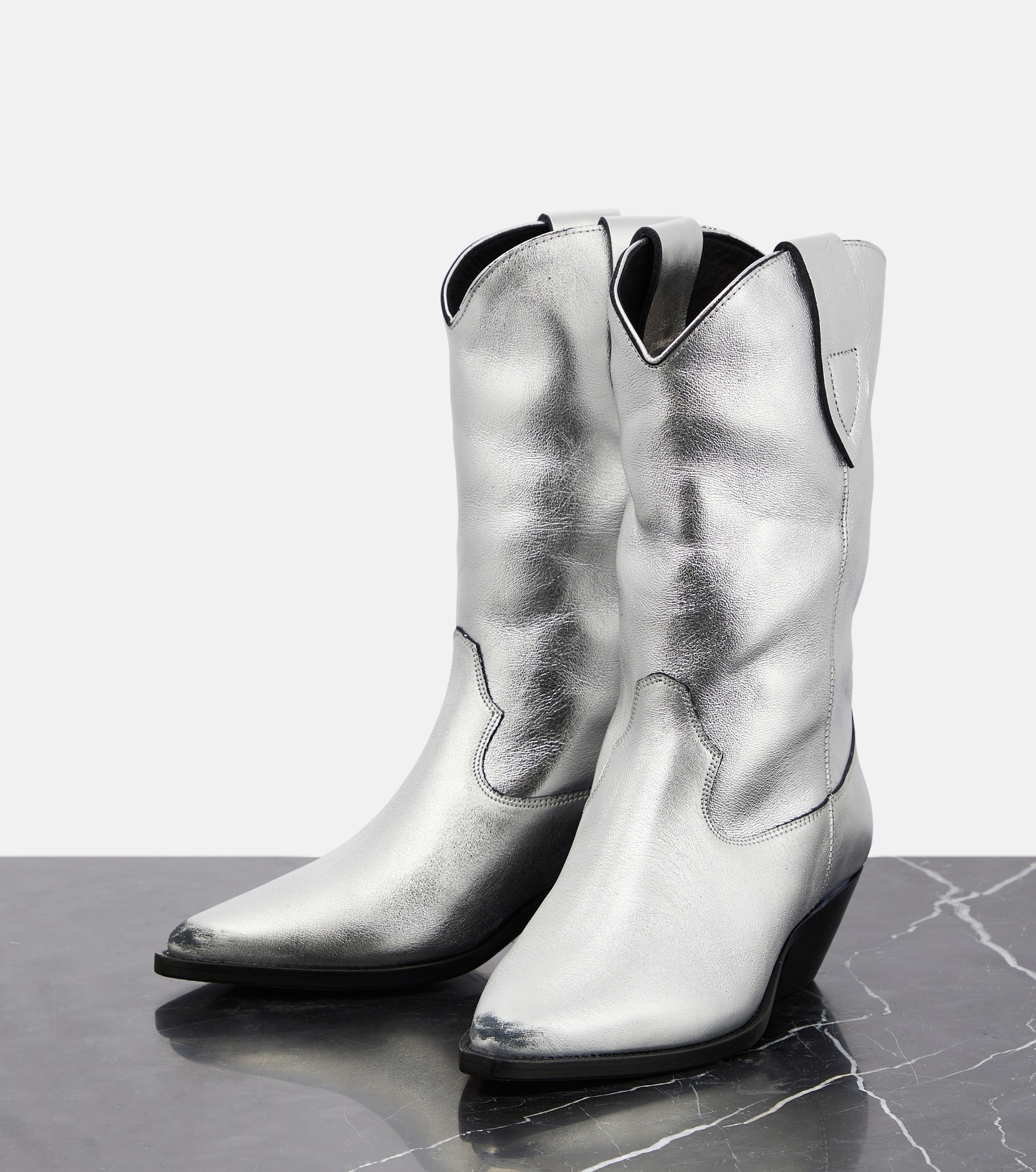 Duerto metallic leather cowboy boots - 5