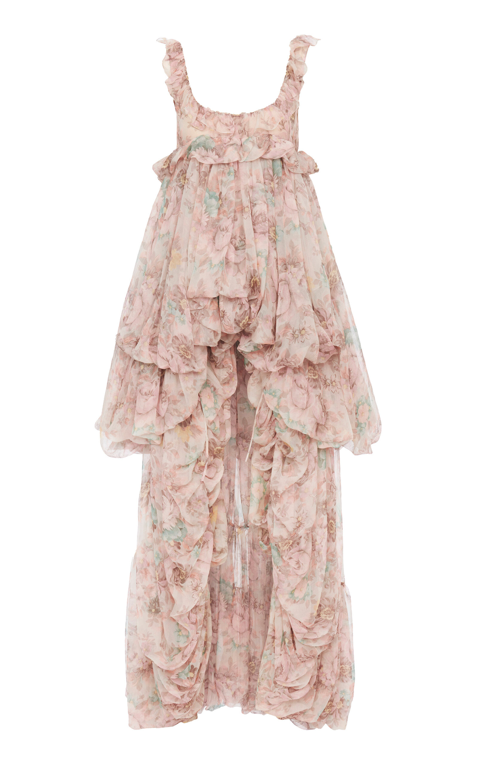 High-Low Organic Silk Charmeuse Bubble Gown multi - 1