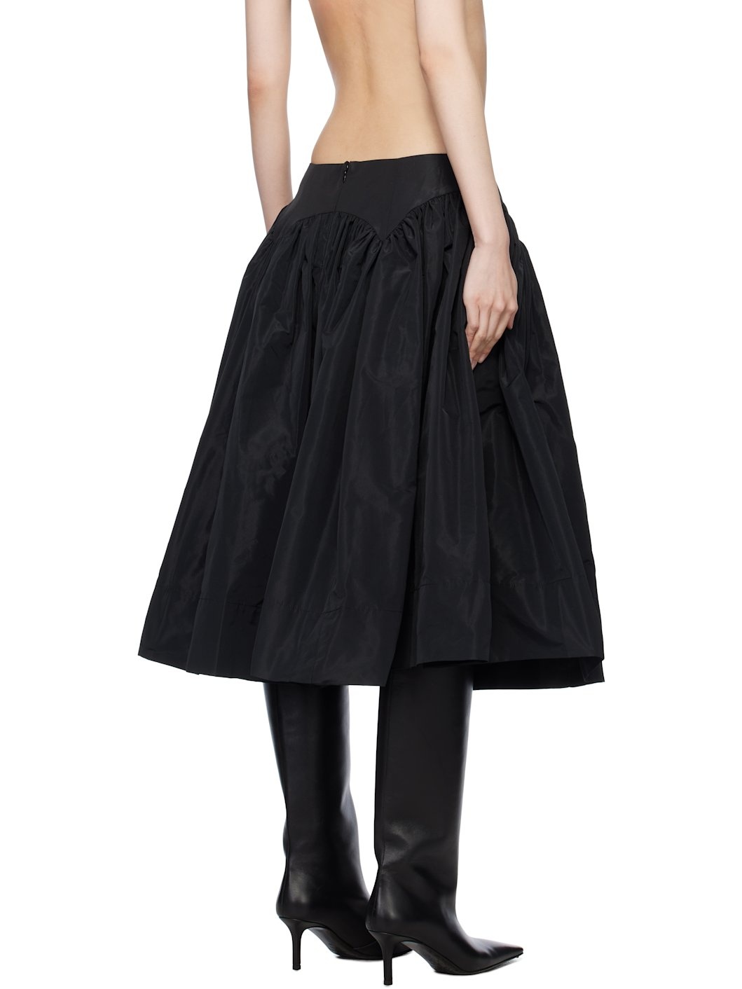 Black Murano Midi Skirt - 3
