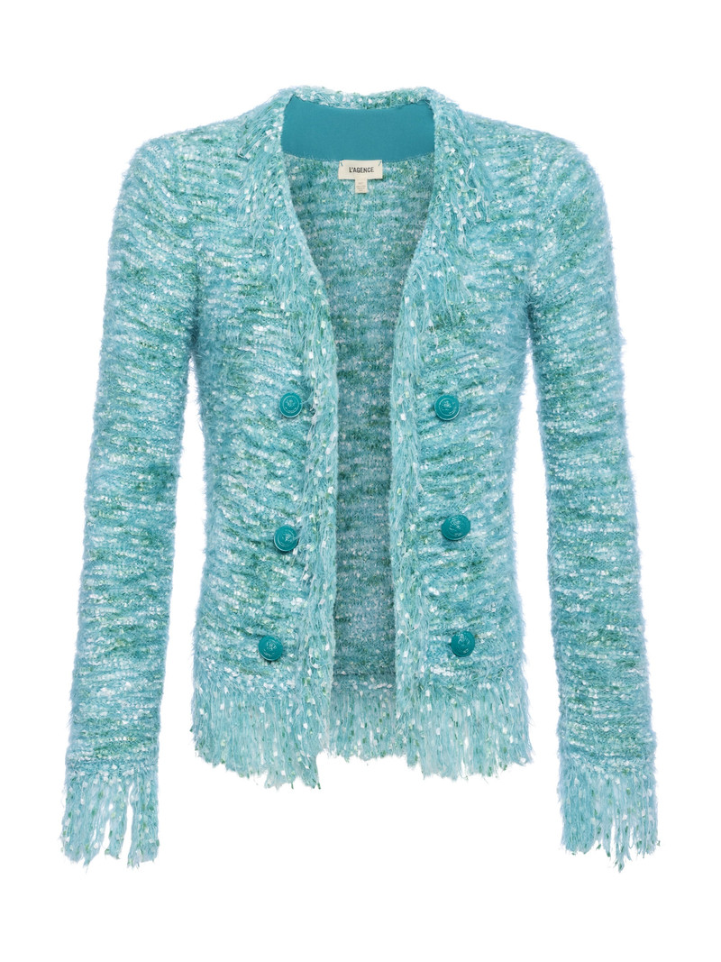 Azure Fringe Cardigan Blazer 1