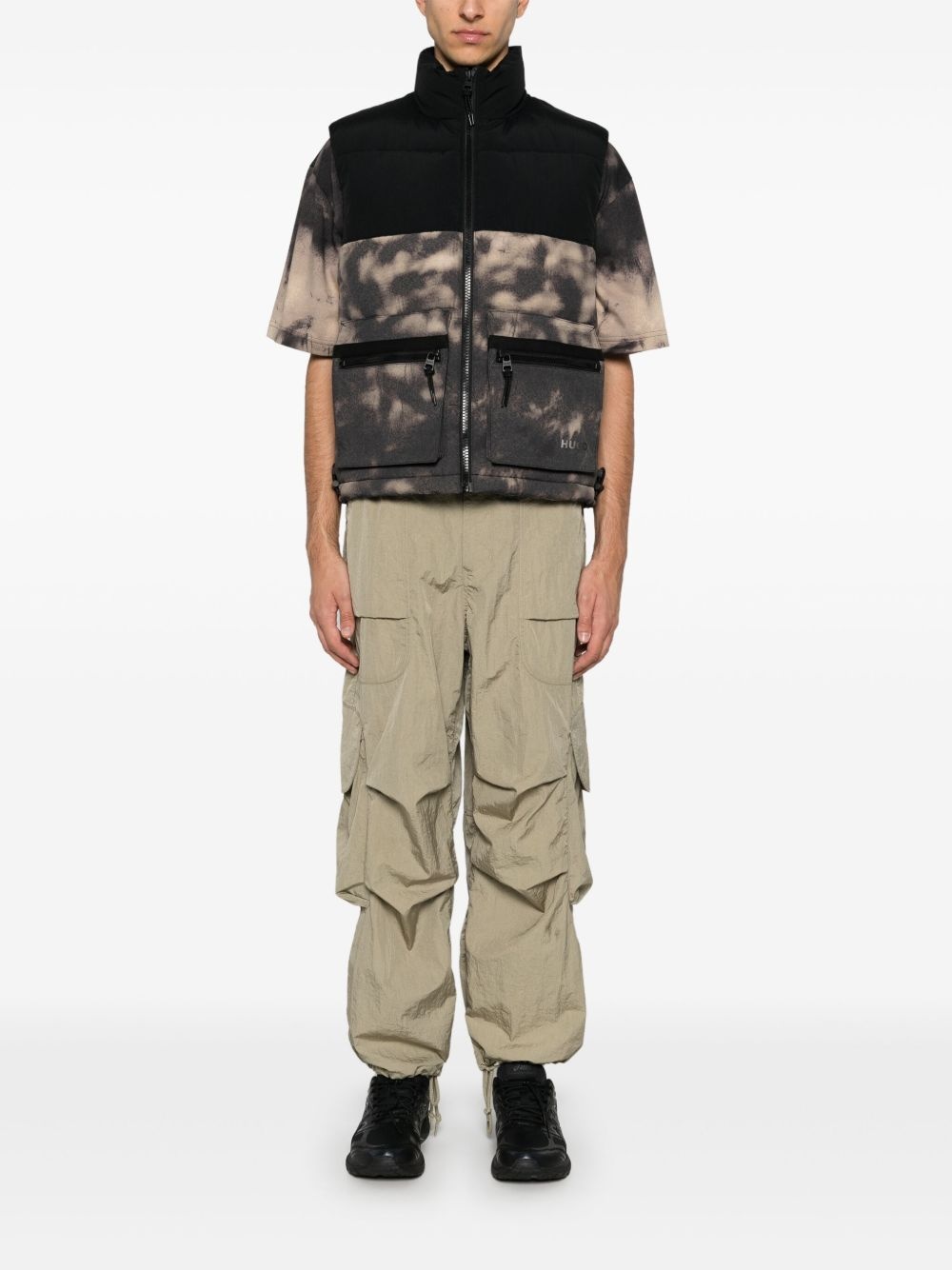 tie-dye print gilet - 2