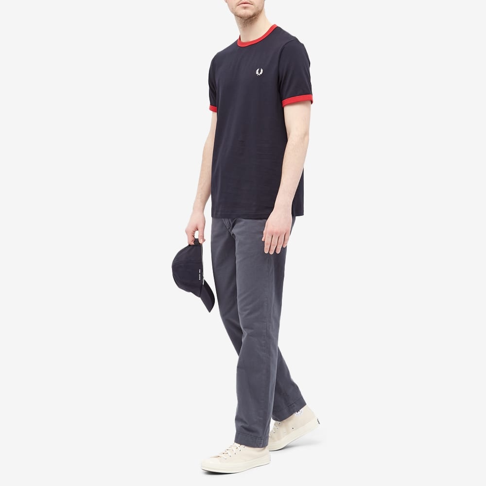 Fred Perry Contrast Rib Ringer Tee - 5