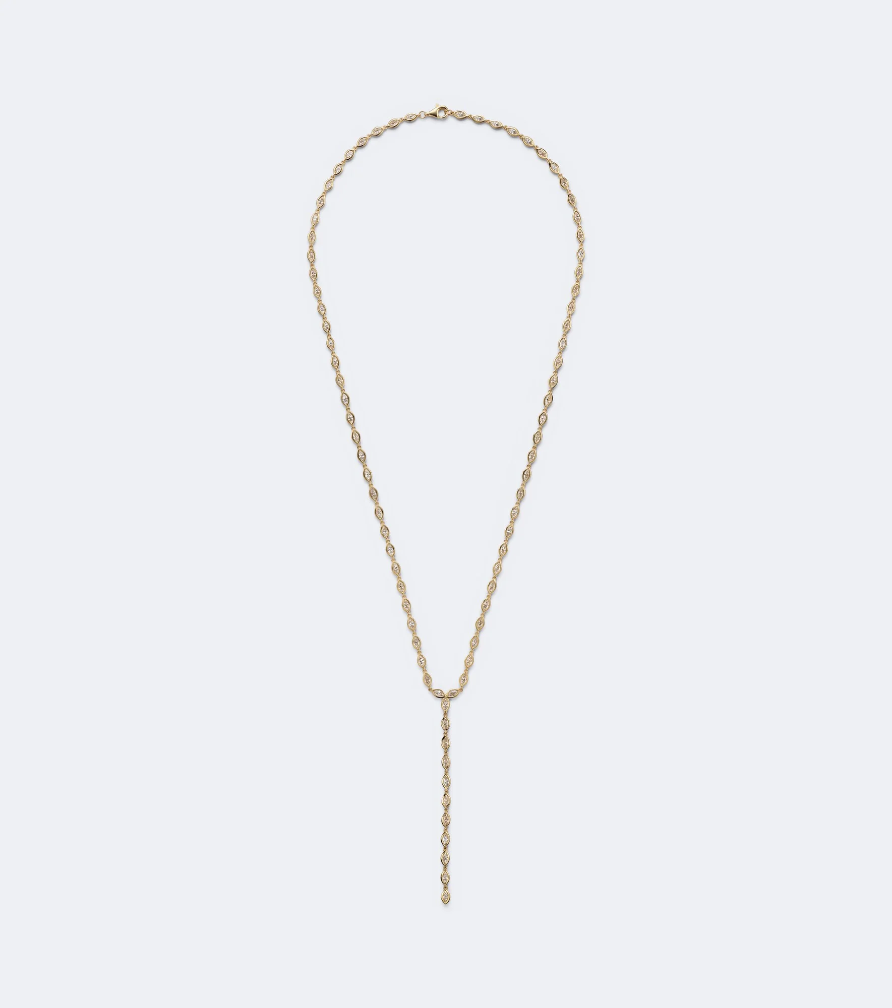18kt gold necklace with diamonds - 1