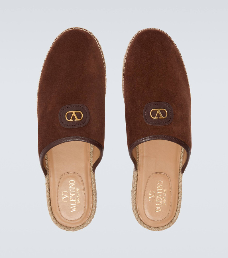 Palm Avenue VLogo suede mules 4