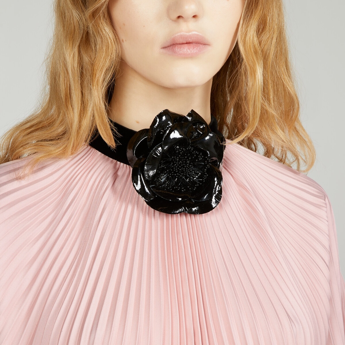 Pleated silk maxi dress - 4