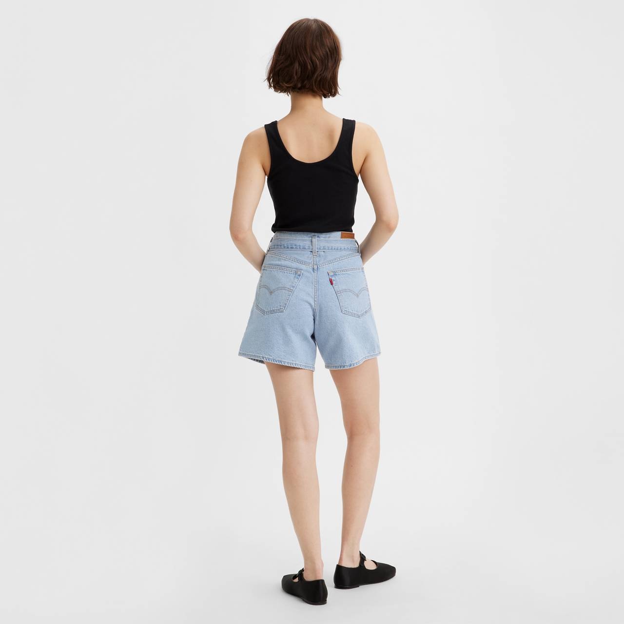 BELTED BAGGY WOMEN'S SHORTS - 4