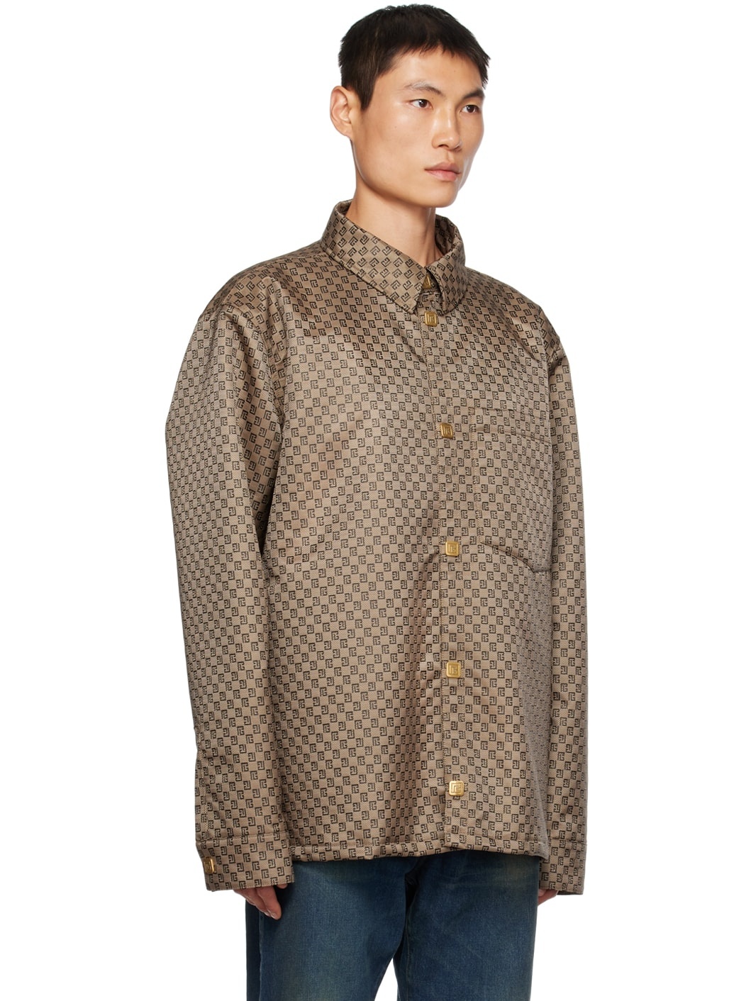 Brown Padded Jacket - 2