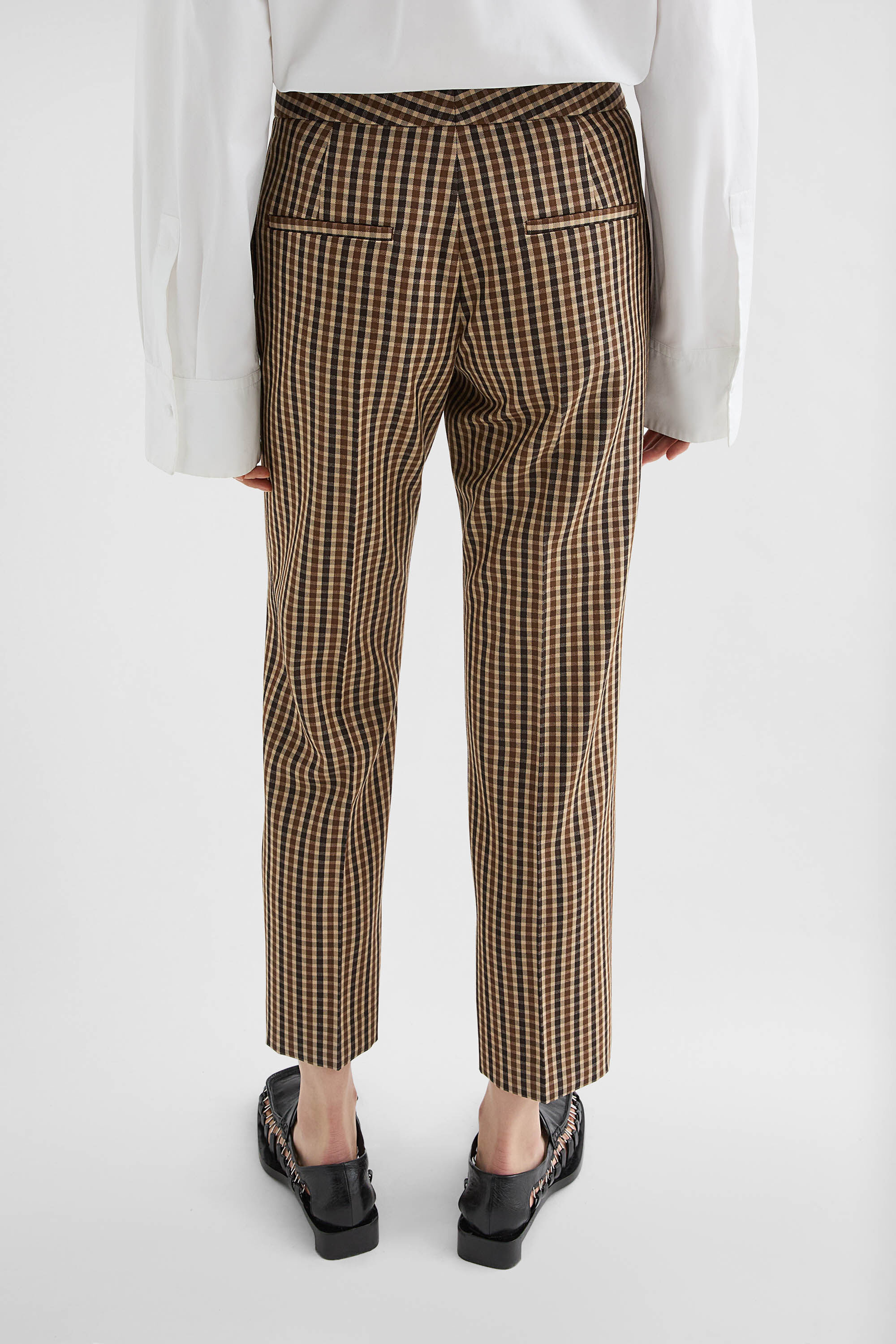 Wool Canvas Tailored Trousers - 5