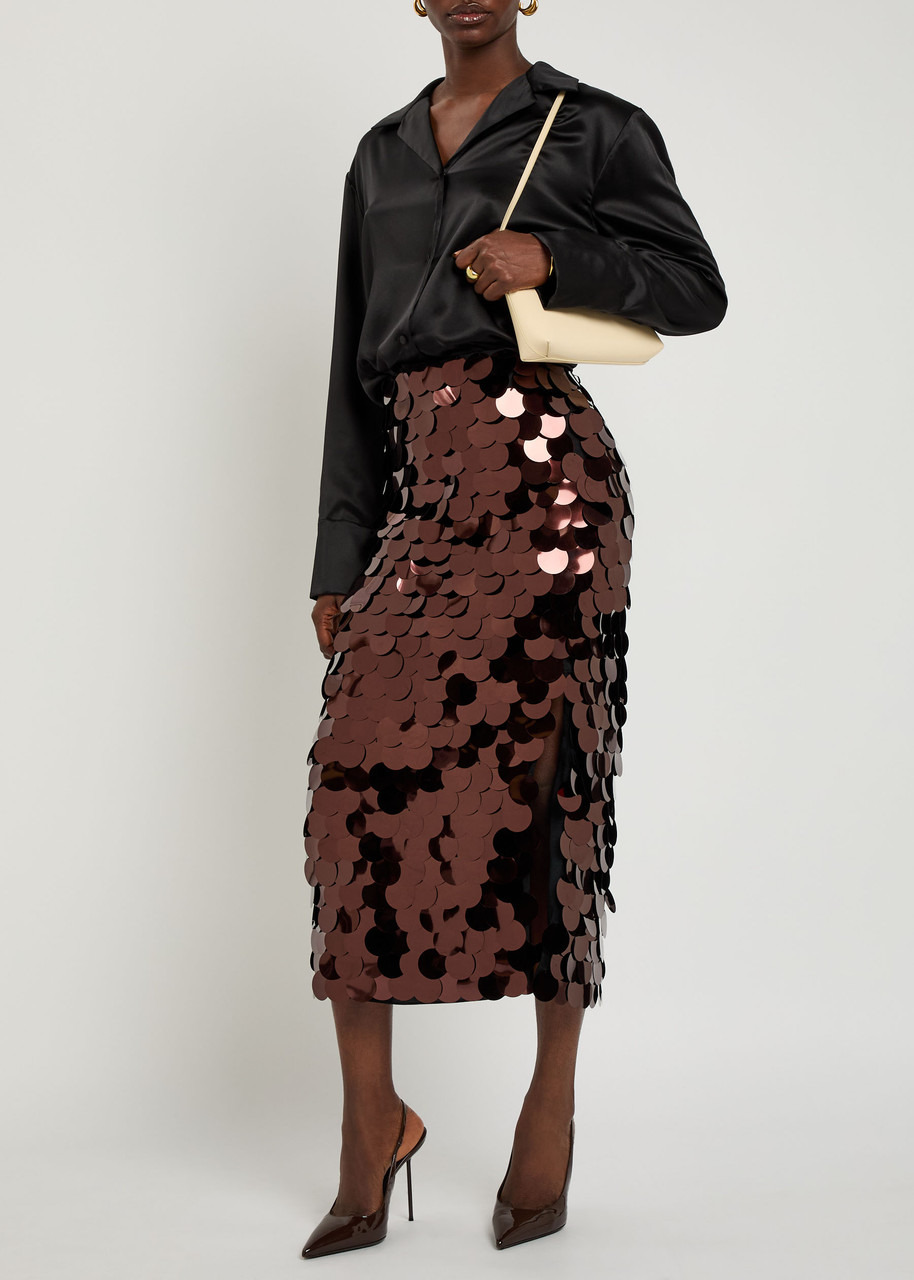 Roksanda Halin Embellished Midi Mesh Skirt - 4