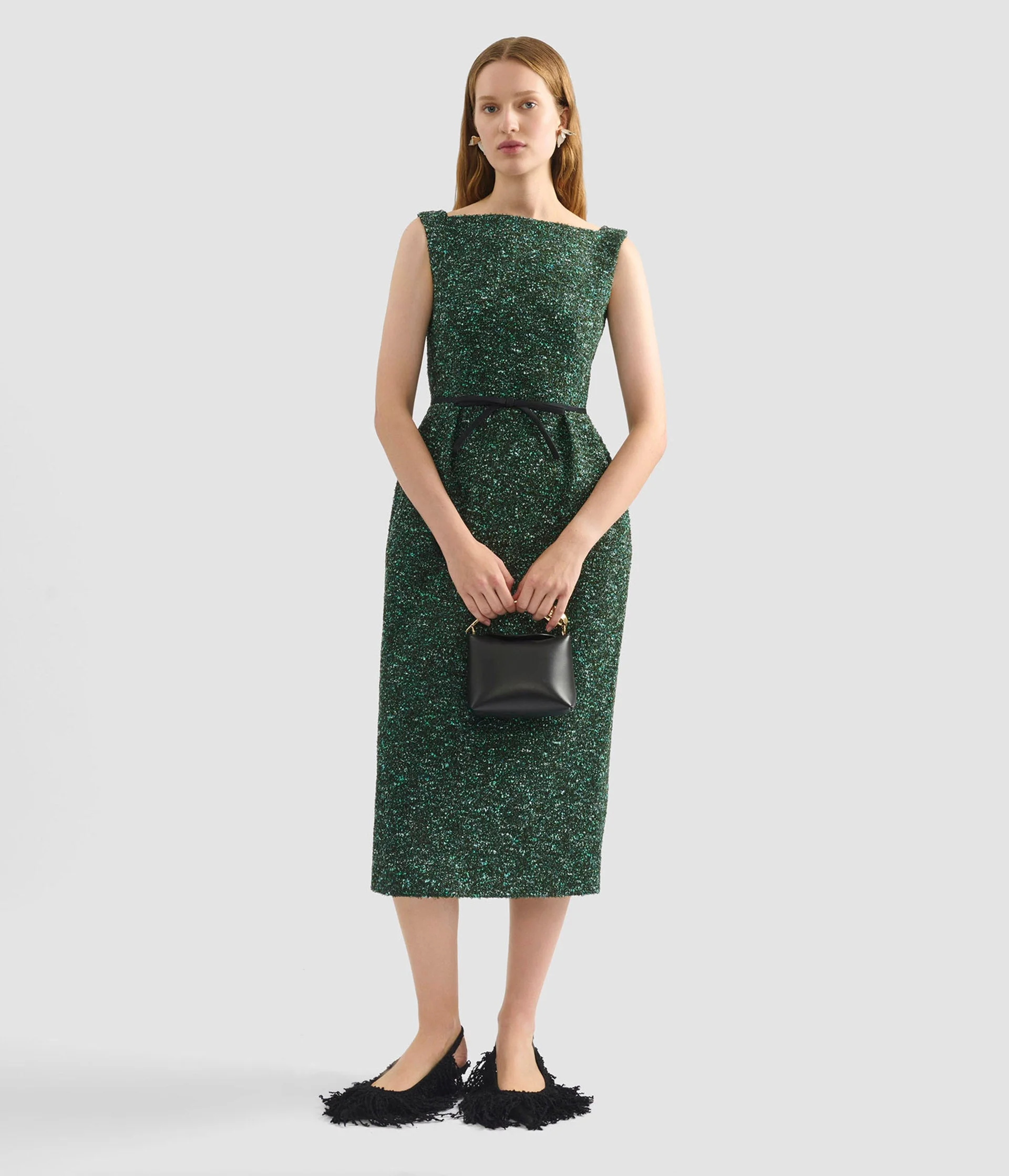 SLEEVELESS PENCIL MIDI DRESS - 1