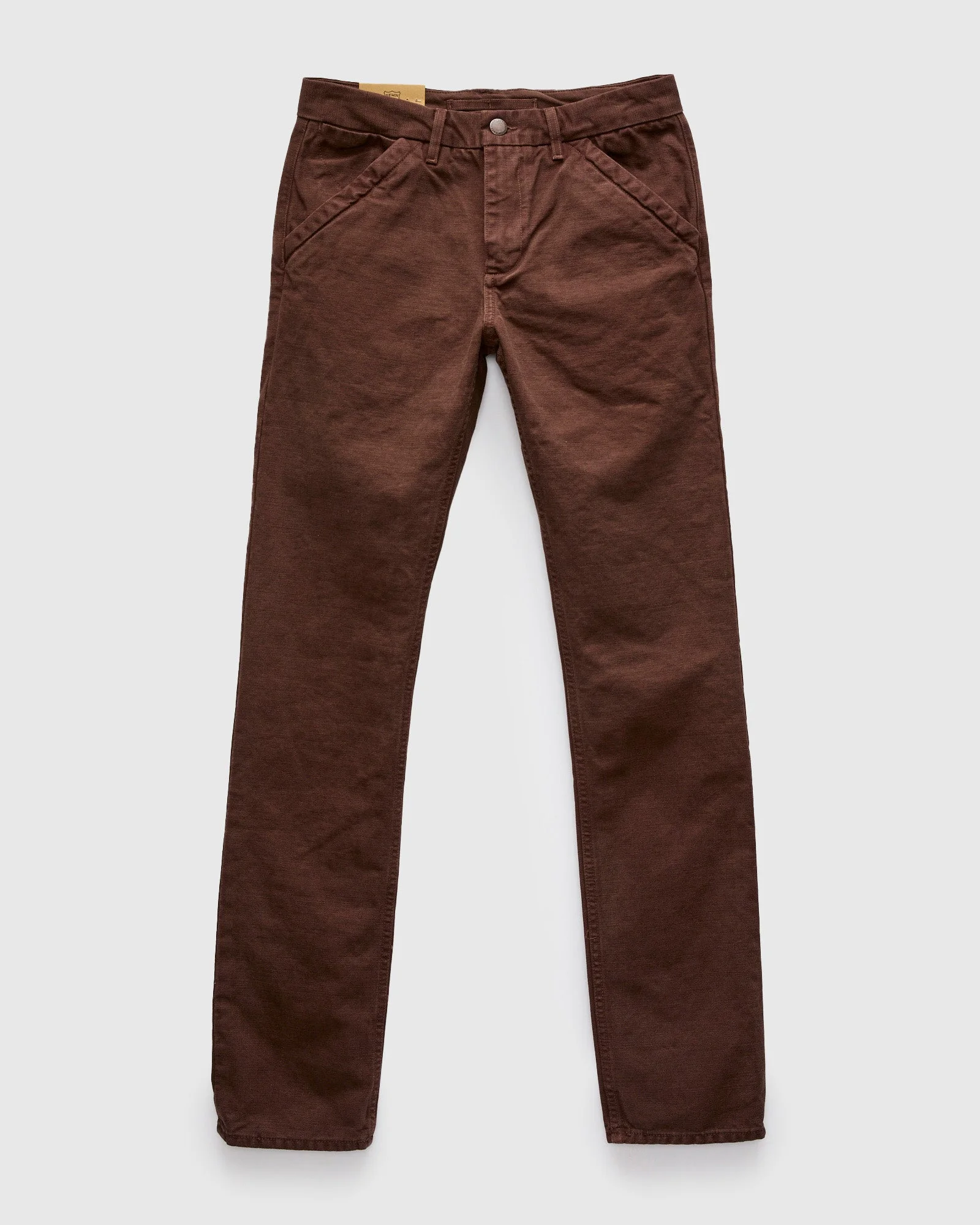 14oz Slub Workers Chino in Bark - 1