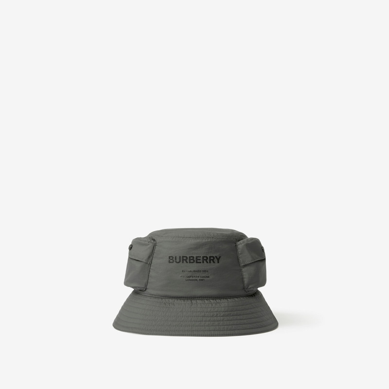 Horseferry Motif Nylon Bucket Hat 1
