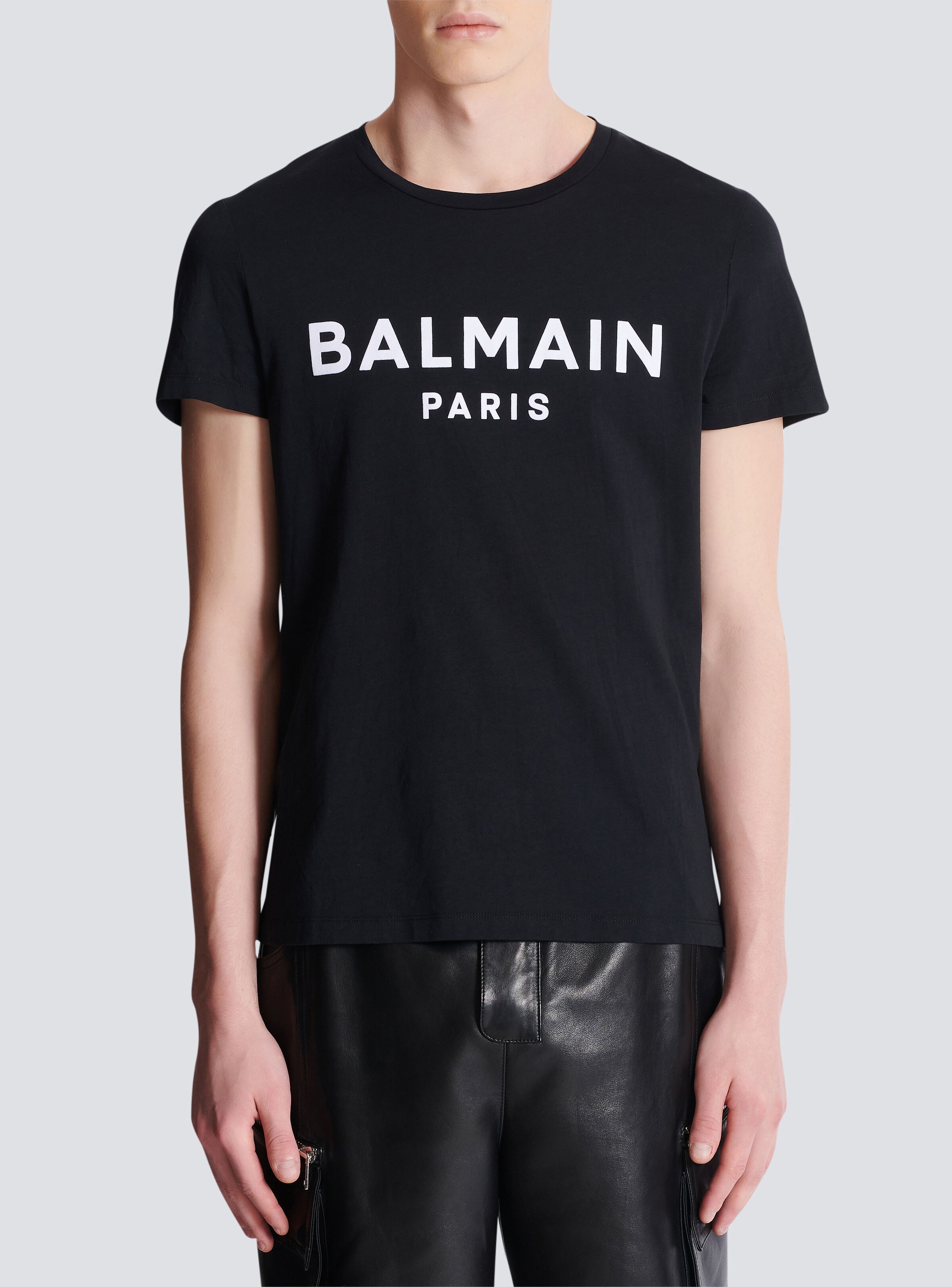 T-shirt with Balmain Paris print - 5
