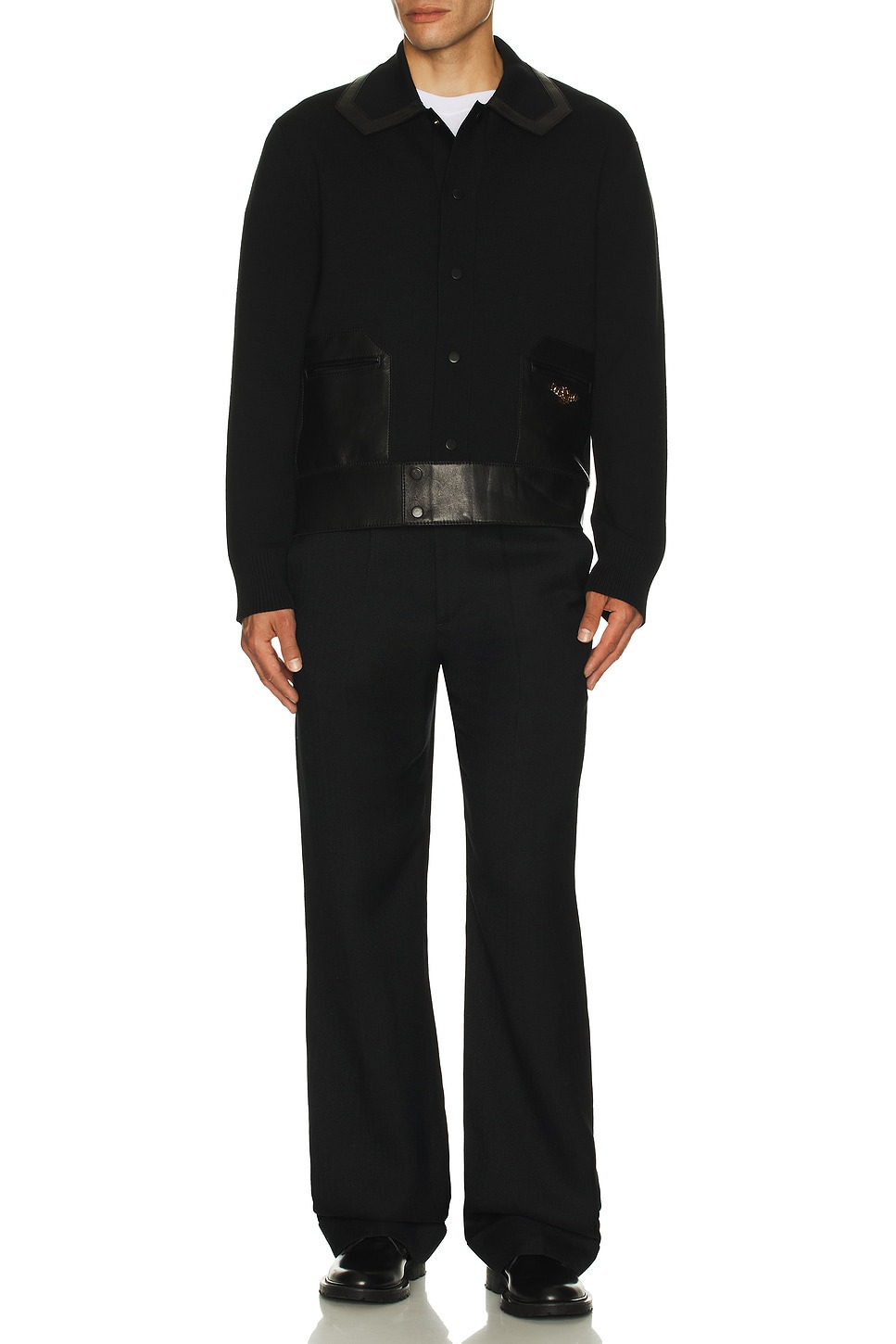 Leather Patch MA Cardigan - 5