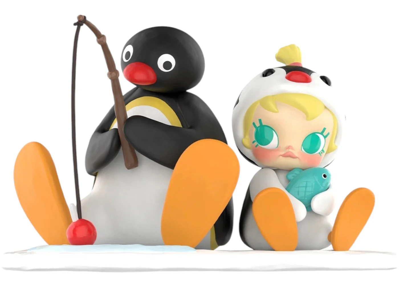 Pop Mart Baby Molly x Pingu Fishing Time Figure - 1