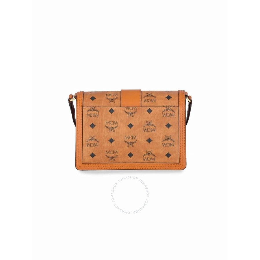 MCM Visetos Tracy Shoulder Bag - Cognac - 3