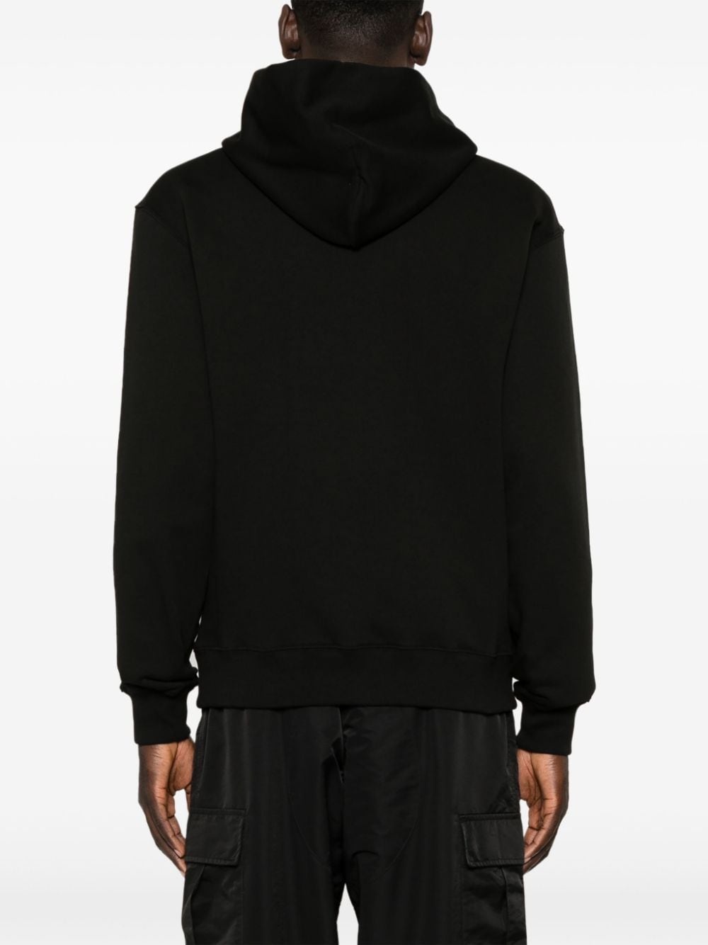 Boke Flower-patch cotton hoodie - 4