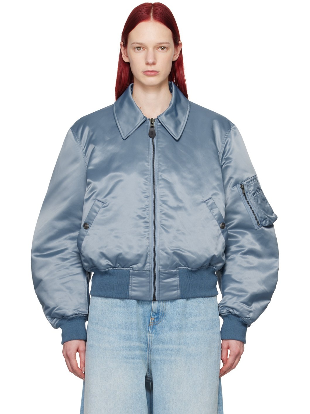 Martine Rose ボンバー リバーシブル ロゴ入り ジャケット
